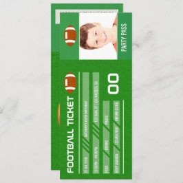 Fotbollens Födelsedagsfest lägg till bild Biljett- Inbjudningar