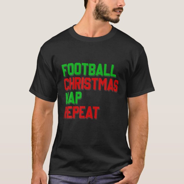 Fotbollens julklapp och repetera Julafton citat T Shirt (Framsida)