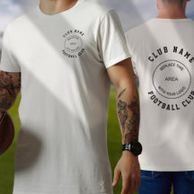 Fotbollens Klubb Namn Logotyp Front Back