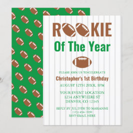 Fotbollens nyhet 1:a födelsedag inbjudningar