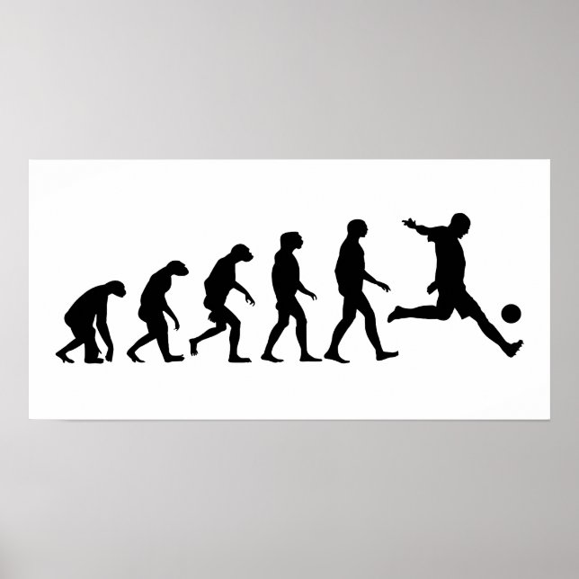 Fotbollens utveckling poster (Framsidan)