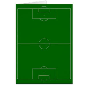 fotbollfält hälsningskort