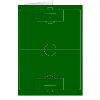 fotbollfält hälsningskort