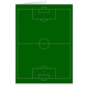 fotbollfält hälsningskort