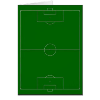 fotbollfält hälsningskort