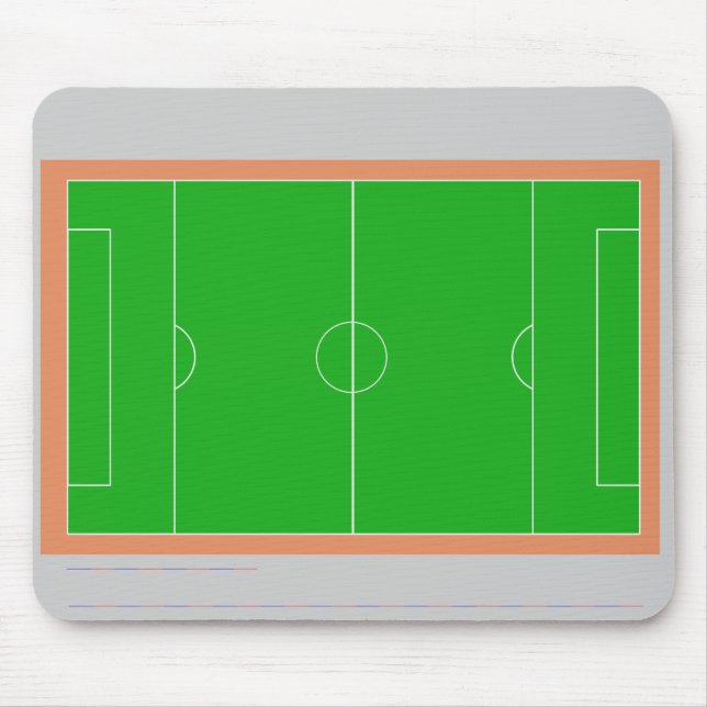 Fotbollfält Mousepad Musmatta (Framsidan)