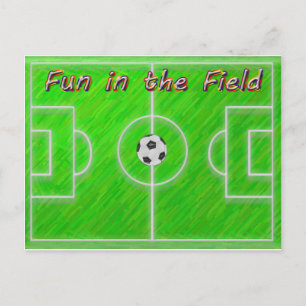 Fotbollfält Vykort