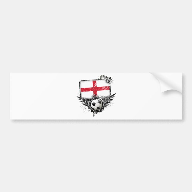 Fotbollfläkt England Bildekal (Framsidan)