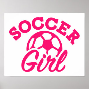 Fotbollflicka Poster