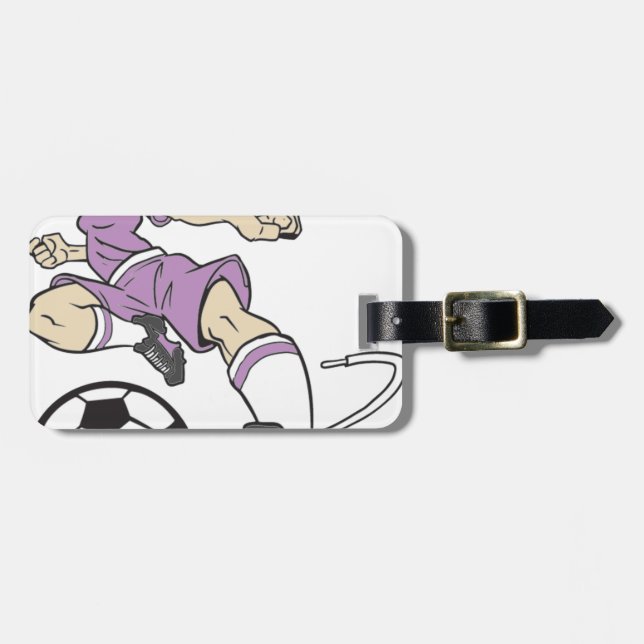 FOTBOLLFLICKABRUNETT BAGAGEBRICKA (Horisontell Framsida)