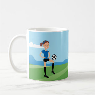 Fotbollflickamugg Kaffemugg