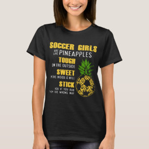 fotbollflickor är lik ananastoush på outsna t shirt