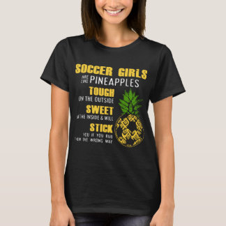 fotbollflickor är lik ananastoush på outsna t shirt