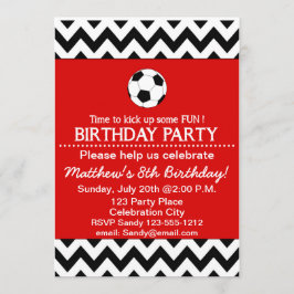 Fotbollfödelsedagsfesten lurar inbjudananpassade inbjudningar