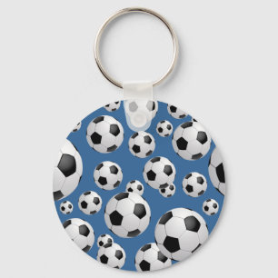 Fotbollfotboll klumpa ihop sig Keychain Nyckelring