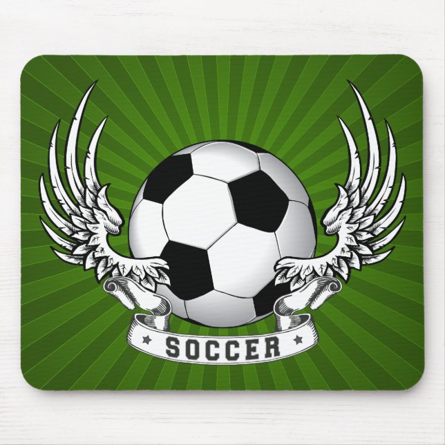 Fotbollfotboll påskyndar Mousepad Musmatta (Framsidan)