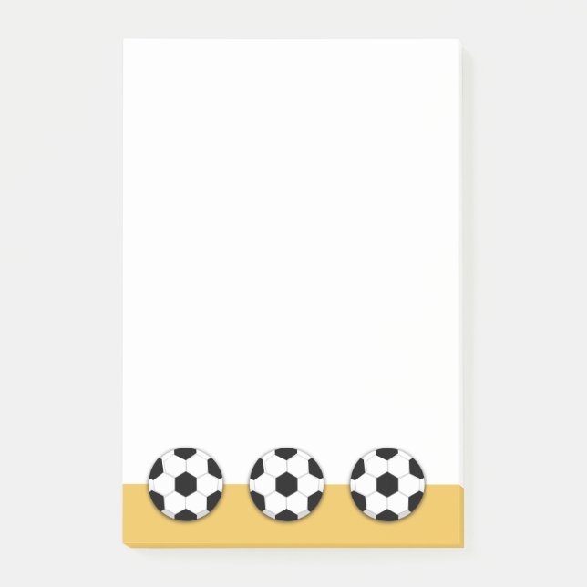 Fotbollfotboll PERSONIFIERAR Post-it Block (Framsida)