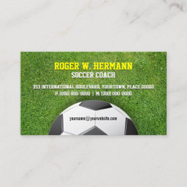 Fotbollfotbolllagledare Visitkort