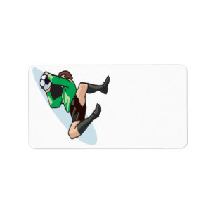 FotbollGoalie Adressetikett