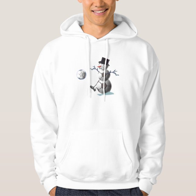 Fotbolljulhelgdag Sweatshirt Med Luva (Framsida)