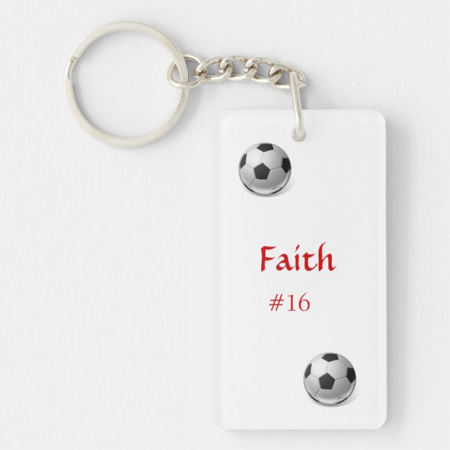 Fotbollkeychain Nyckelring (Framsidan)