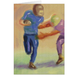 Fotbollkonfrontation Hälsningskort