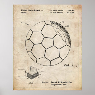 Fotbollkonstpatent Poster