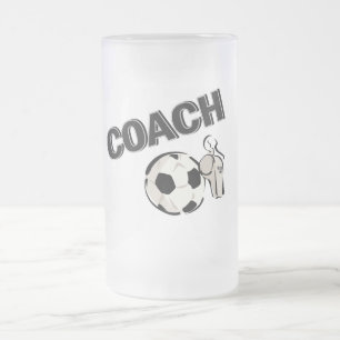 Fotbolllagledare (vissling/boll) frostat ölglas