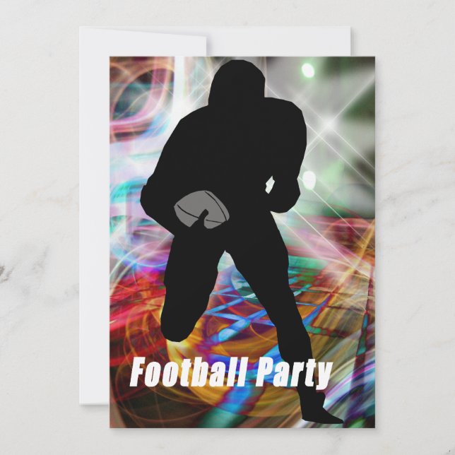Fotbollljusparty Inbjudningar (Framsida)