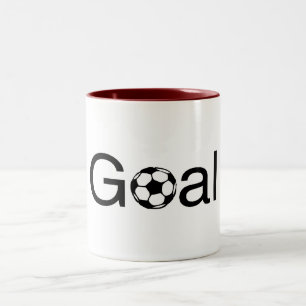 Fotbollmål Två-Tonad Mugg