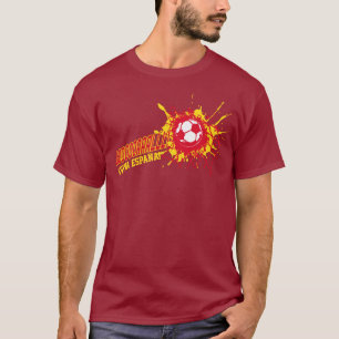 FotbollmålSpanien ¡ Viva España! beställnings- Tee
