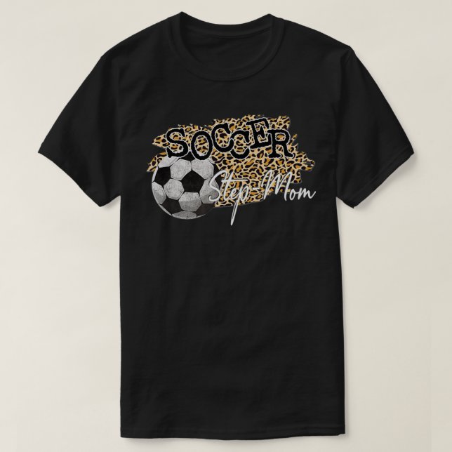 FotbollMamma Leopard Fotstegmamma T Shirt (Design framsida)