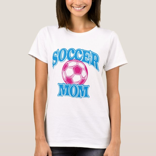 FOTBOLLMAMMA PÅ VITSKJORTA 1 T-SHIRT (Framsida)