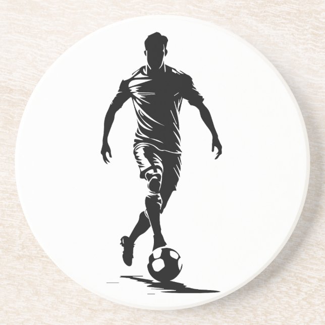 Fotbollman med boll underlägg (Framsidan)