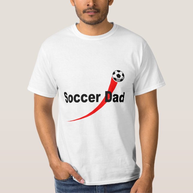 Fotbollpappa (Rd/Blk) T-shirt (Framsida)