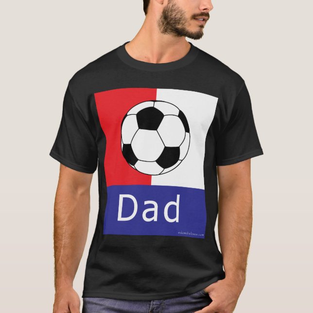 FotbollpappaT-tröja Tee Shirt (Framsida)