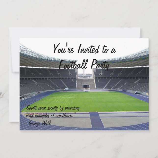 Fotbollparty Inbjudningar (Framsida)