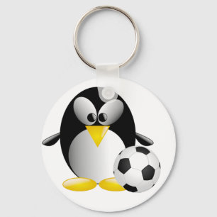Fotbollpingvin Keychain Nyckelring