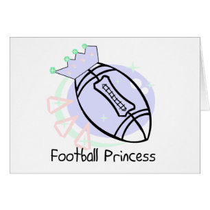 FotbollPrincess Tshirts och gåvor Hälsningskort