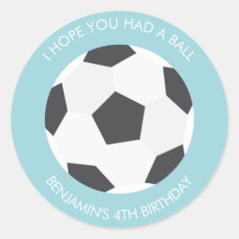 Fotbolls-Bollidrottens födelsedag Runt Klistermärke