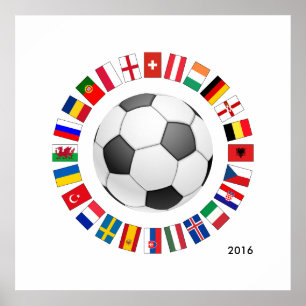 Fotbolls-EM 2016 Poster