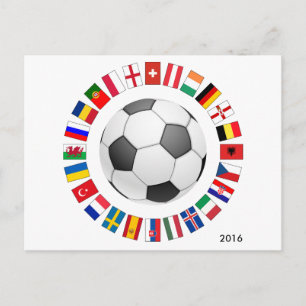 Fotbolls-EM 2016 Vykort