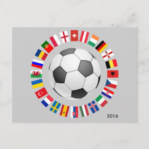 Fotbolls-EM 2016 Vykort