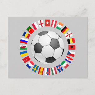 Fotbolls-EM i fotboll - vykort