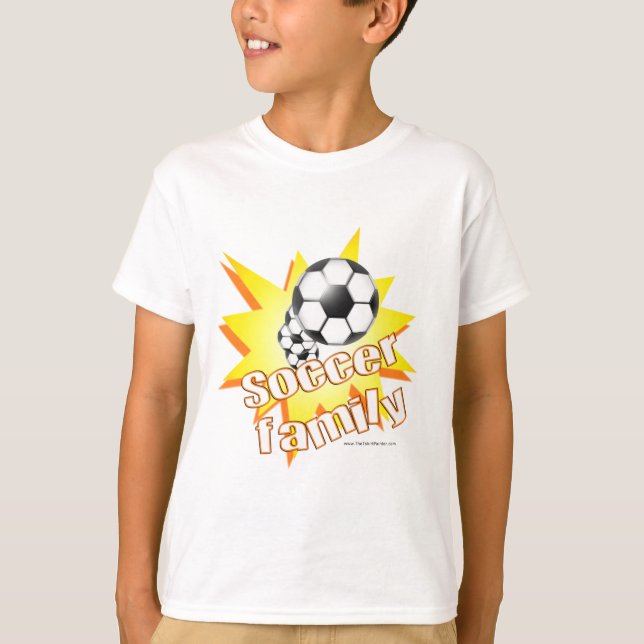 Fotbolls Familj Tee Shirt (Framsida)