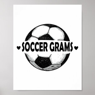 Fotbolls Grams fotbollsspelare idrottslag Poster