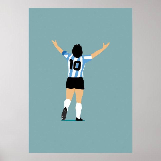Fotbolls Gud Den Störste Genom Tiderna Poster (Framsidan)