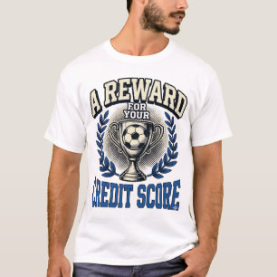 Fotbolls Kreditscore Vintage Trofé T Shirt