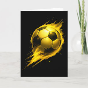 Fotbolls kul färgglad effekt Tie Dye Svart Gul Så Kort