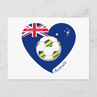 Fotbolls-laget guld & Grönt. Fútbol de ’AUSTRALIA’ Vykort